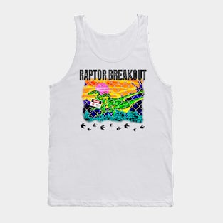 Raptor Breakout (on white) Tank Top